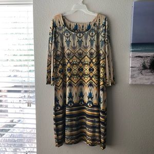 Tnesh of LA Aztec Bohemian Dress
